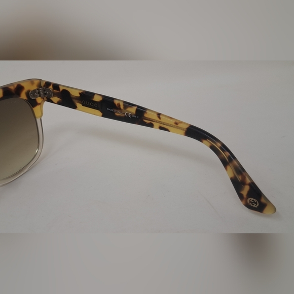 Gucci Women's Sunglasses Spotted Havana Oval Brown Gradient GG 3744/S 52-19-145 - Picture 6 of 16